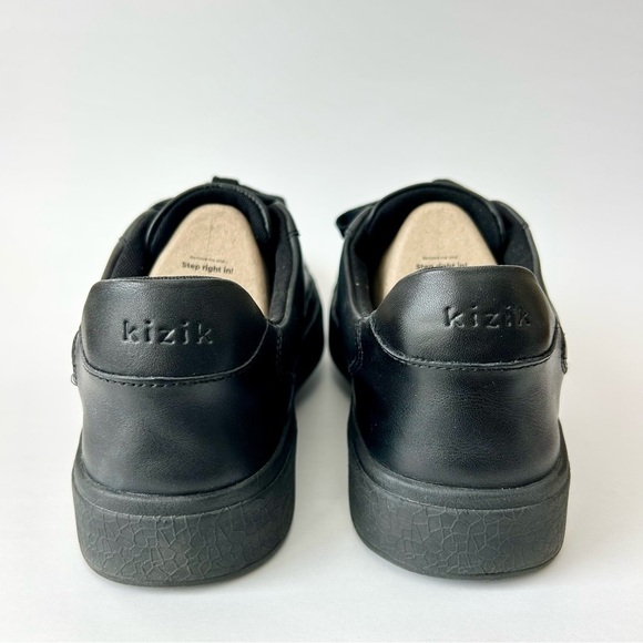 Kizik Vegas Black Leather Slip-On Lace-Up Sneakers Men\'s Size 11 main image 4